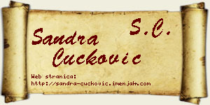 Sandra Čučković vizit kartica